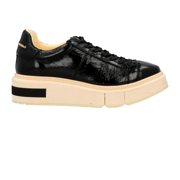 Manuel Barcelo black platform lace leather black shoes - Picture 1 of 6